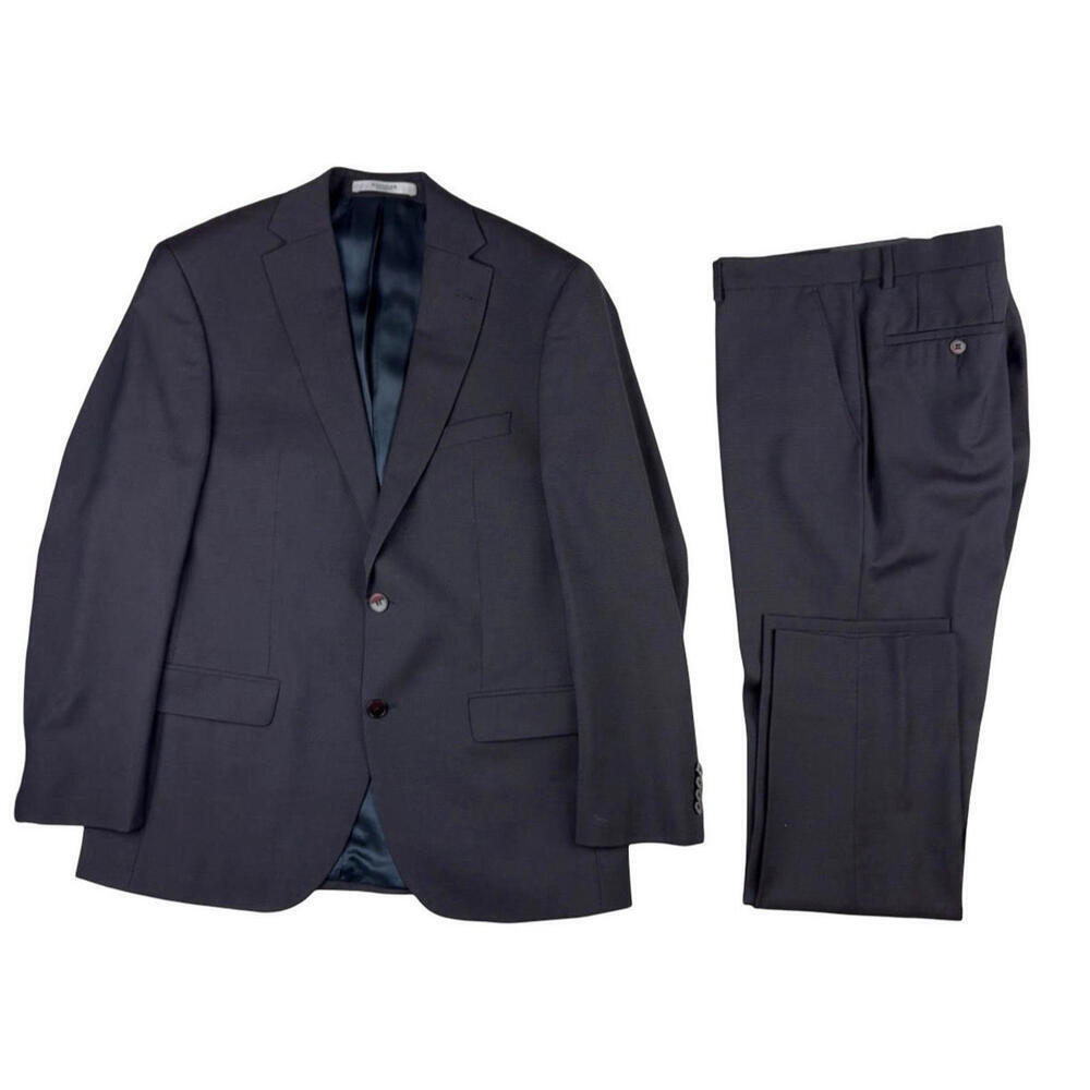 Baumler Wool 2-Piece Modern Fit Suit Dark Purple Size US 40 R | 36 W